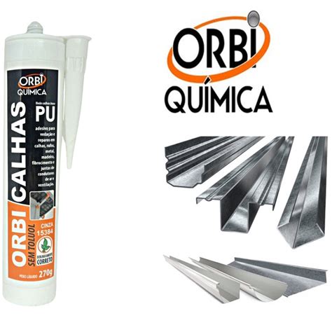 Veda Calhas Rufos Madeira Metal Orbi Pu Cinza 270g Shopee Brasil