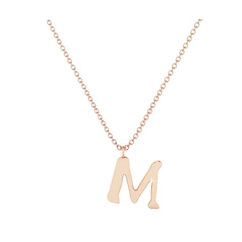 M - Letter Name Necklace Initial Necklace – Segal Jewelry