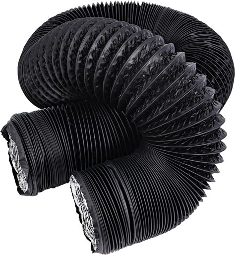 Hon Guan 6 Inch Air Duct 32 FT Long Black Flexible Ducting HVAC