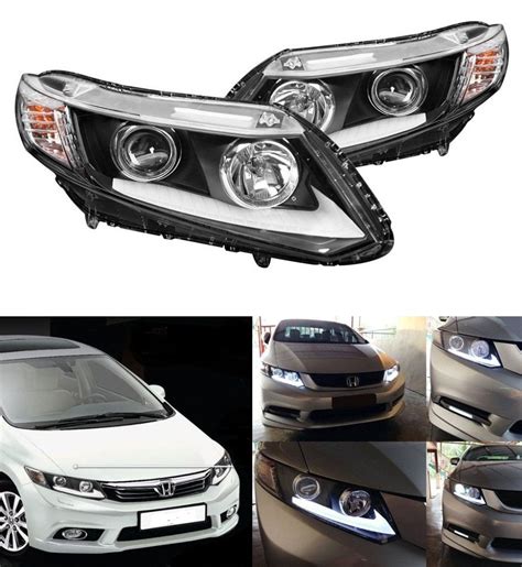 Headlights With LED DRLs For 9th Gen Civic HondaCivicForum