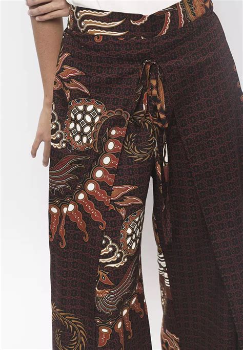 Jual Batik Solo Batik Solo Binar Pants M Original Zalora