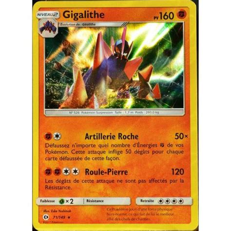 Carte Pok Mon Gigalithe Pv Holo Sm Soleil Et Lune