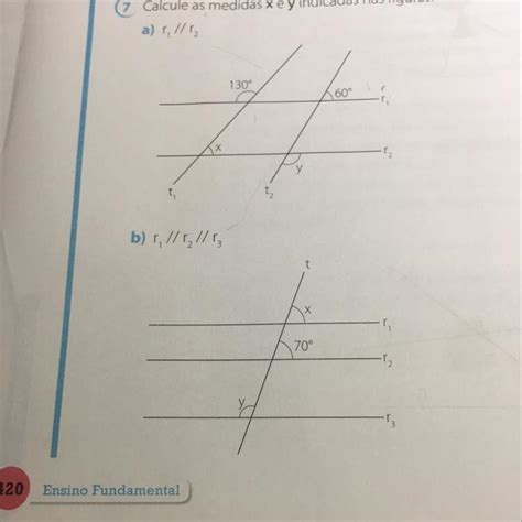 Calcule As Medidas De X E Y Indicadas Nas Figuras Brainly Br