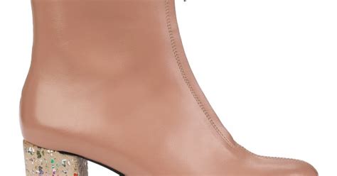 Botine Nude Din Piele Cu Toc Mic