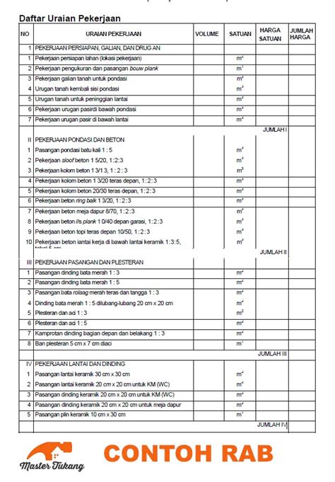 Detail Contoh Rab Bangunan Koleksi Nomer 35