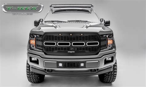 2018 2019 F 150 Revolver Grille Black 1 Pc Replacement Chrome Studs