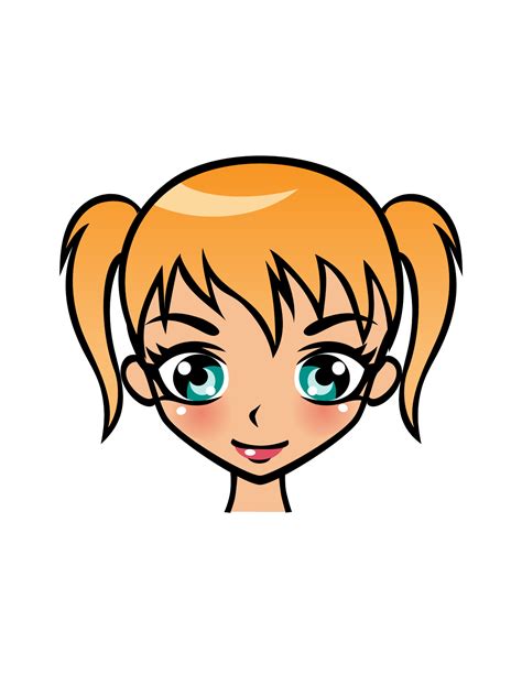 Cute Girl Cartoon Face Clipart Best