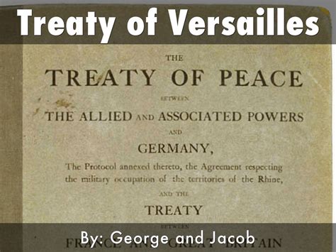 Treaty of Versailles by Jacob Gaylord