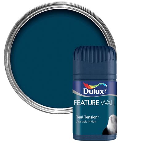 Dulux Teal Tension Matt Emulsion Paint 50ml Tester Pot Departments Diy At Bandq Dulux Dulux