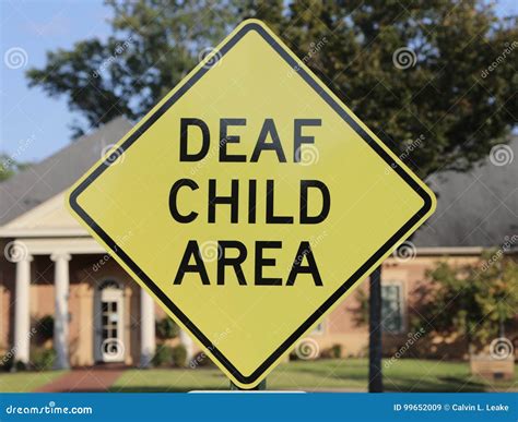 Deaf Child Area Sign Deaf Child Sign Stock Photo Download Image Now