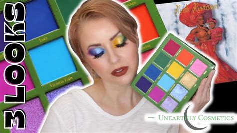 Unearthly Cosmetics X ChipoGray Rudo Rwaamai Palette Review 3 LOOKS