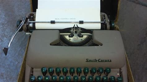 Smith Corona Sterling Portable Typewriter With Case Collectors Weekly