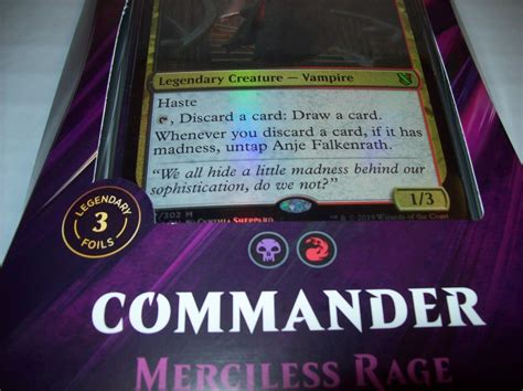 Merciless Rage Brand New Sealed Commander 2019 Set Still Sealed Free