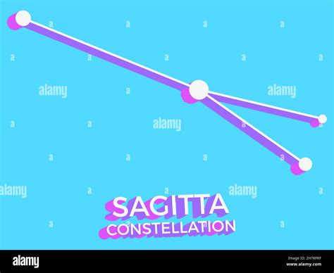 Sagitta Constellation 3d Symbol Constellation Icon In Isometric Style