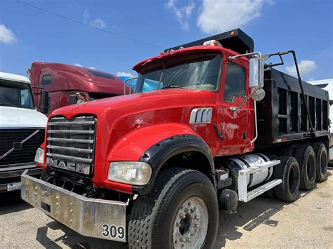 2013 Mack Granite Gu713 Tri Axle Dump Truck Mp7 370hp 10 Speed