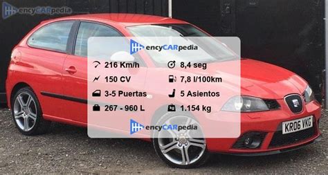 Seat Ibiza 1 8t Fr 20v Ficha Técnicas 2005 2008 Rendimiento Dimensiones Datos Y Más