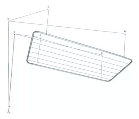 Varal De Teto Lavanderia Para Apartamento De Aço Carbono MercadoLivre