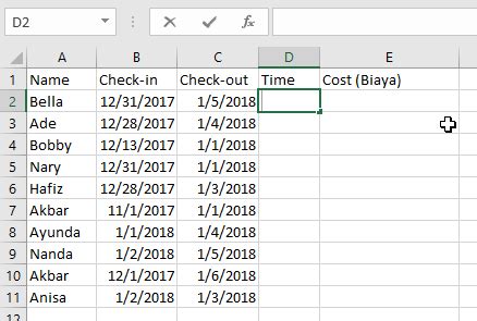 Rumus Menampilkan Bulan Dan Tahun Pada Excel Cara Memisahkan Tanggal