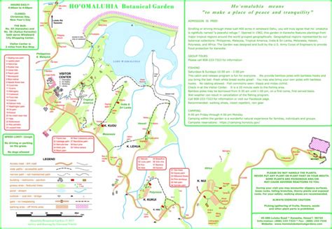 Hoomaluhia Botanical Garden Trails Map Fasci Garden