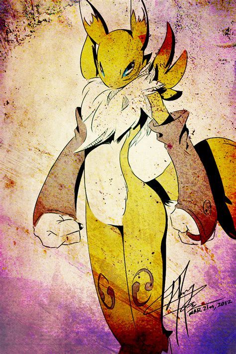 Just Renamon By Chingilin On Deviantart Digimon Wallpaper Digimon