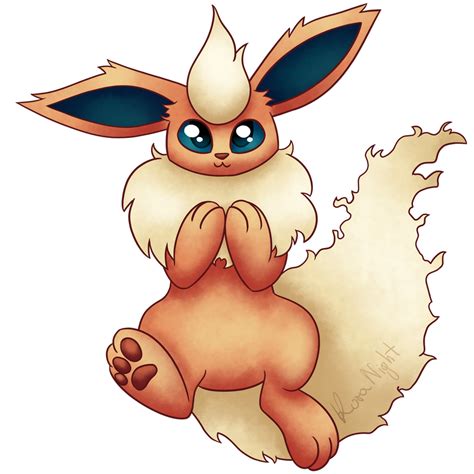 Flareon Chibi By Koranight On Deviantart