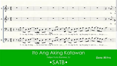 Ito Ang Aking Katawan SATB YouTube