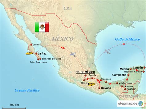 Stepmap Mexiko Bersicht Landkarte F R Nordamerika