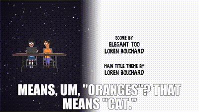 Yarn Means Um Oranges That Means Cat Bob S Burgers