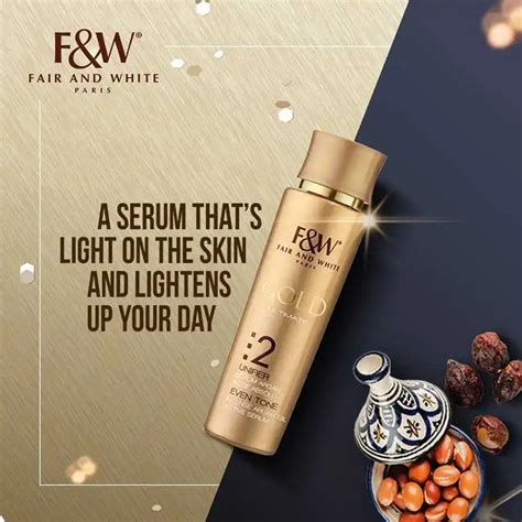 Fair And White Gold 2 Unifier Serum Argan Even Tone 30ml In Massage