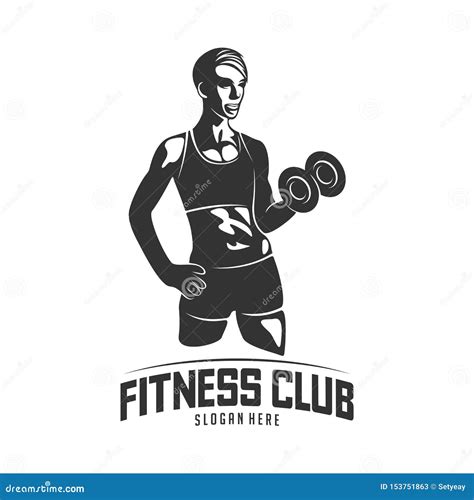 Fitness Vector Logo Design Templatedesign For Gym And Fitness Vector Fitness Club Logo With