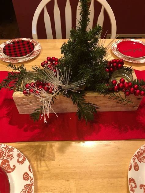 Rustic Christmas Table Centerpiece Hometalk