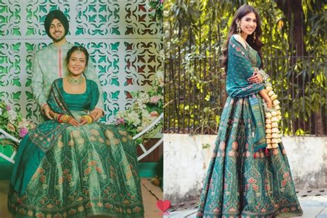 This Bride Wore Neha Kakkars Mehendi Lehenga At Her Own Wedding Wedbook