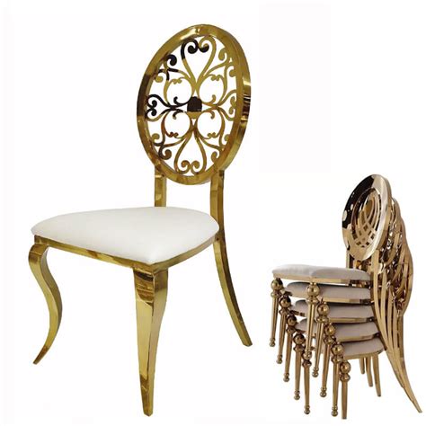 Modern Luxury Gold Dining Chairs