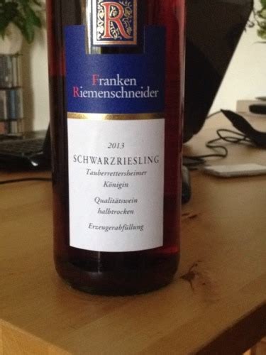 GWF Frankenwein Franken Riemenschneider Tauberrettersheimer Königin