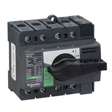 Schneider Electric Switch Disconnector Ins40 4p 40a Compact 28901