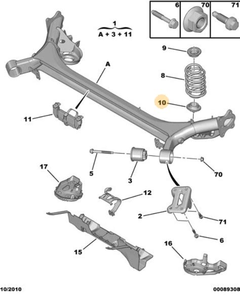 Peugeot Rear Spring Retainer