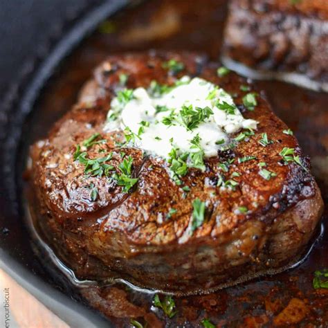 Filet Mignon With Garlic Herb Butter Butter Your Biscuit