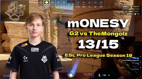 CS2 POV G2 M0NESY 13 15 Vs TheMongolz Anubis ESL Pro League Season