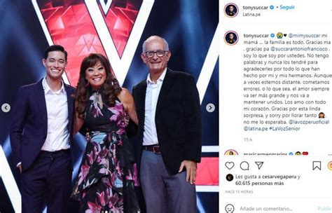 La Voz Senior Tony Succar Dedica Emotivo Mensaje A Sus Padres Tras