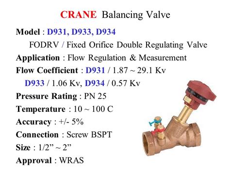 Balancing Valve Crane D931 Fixed Orifice PN 25 Gamako Ekakarsa