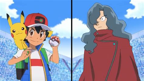 Pokemon Characters Battle Ash Vs Tobias Sinnoh League Rematch Youtube