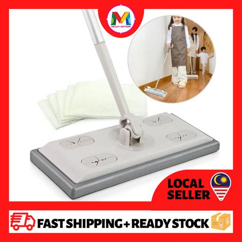 Readystock Electrostatic Flat Mop Tisu Pengelap Lantai Mop Wiper Pakai