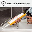 Mastic Silicone pour joints étanchéité douche salle de bain cuisine