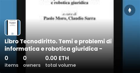 Libro Tecnodiritto Temi E Problemi Di Informatica E Robotica Giuridica