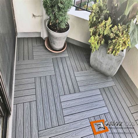 Silver Grey 2x1 Balcony Flooring Tiles In Mississauga Outdoor