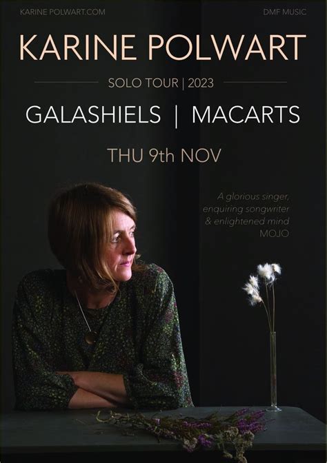 KARINE POLWART SOLO | GALASHIELS , MacArts, Galashiels, November 9 2023 | AllEvents.in