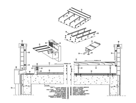 Floating Cover Aluminium Structure Constructive Details Dwg File Cadbull