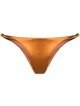 Isa Boulder Twist Detail Low Rise Bikini Bottoms Farfetch