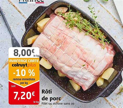 Promo R Ti De Porc Chez Colruyt Icatalogue Fr