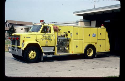 Photo Hamilton Ont Canada 1985 Gmc Dependable Canadian Fire Truck